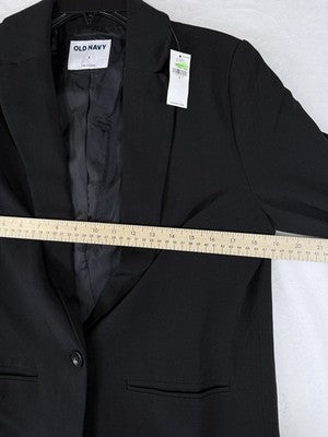 Old Navy Blazer Women Small Black Jacket Classic Stretch New NWT