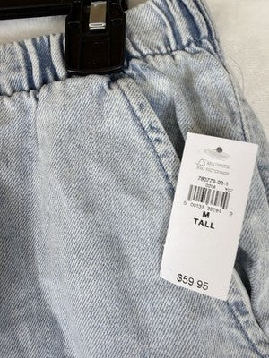 Gap Denim Shorts Women Medium Tall Mid Rise UltraSoft Easy Light Blue New NWT