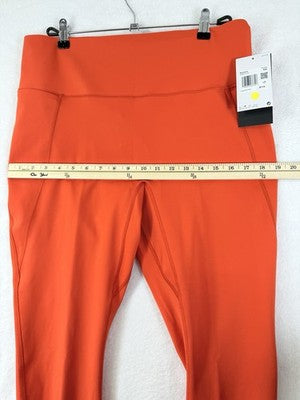 Nike Universa Leggings XXL Womens High-Waisted 7/8 No Front Seam Orange New NWT