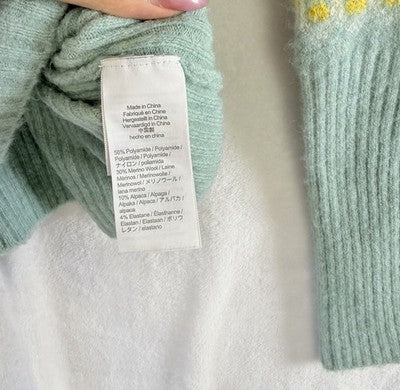J Crew Fair Isle Sweater Women Medium Alpaca Merino Wool