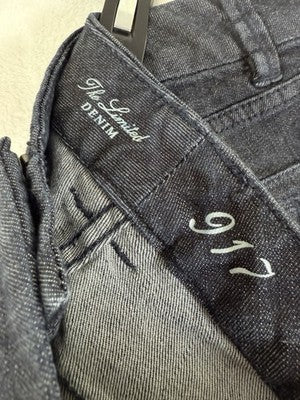 The Limited 917 Shorts 8 Dark Blue Denim Jean Bermuda Womens