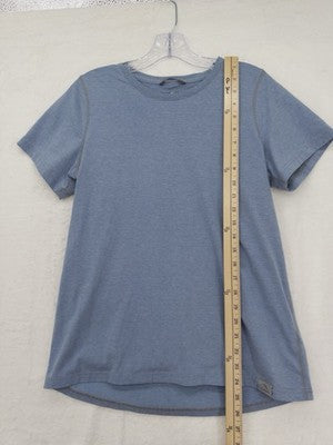 LL Bean Insect Shield Shirt Womens Small Blue Short Sleeve Top