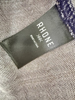 Rhone Hardy Flannel Shirt Large Blue Plaid Long Sleeve Button Up Down Mens