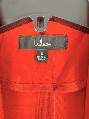 Lulus Blazer Small Red Open Front Jacket Womens New NWT