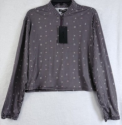 Bad Birdie Womens Large Golf Top UV Long Sleeve Shirt Throwing Dart New NWT $88