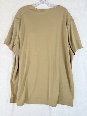 Nike Mens XXL Miler Shirt Beige Dri Fit New NWT *FlawRead