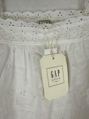 GAP x Doen Eyelet Top XS Womens Cotton Cottagecore Boho Sleeveless New NWT