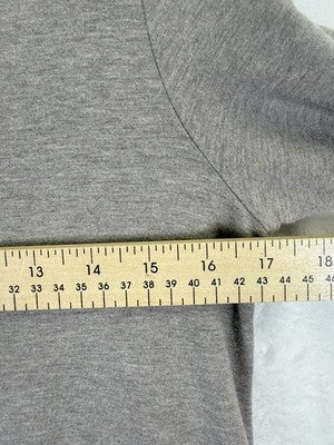 J Jill Dress XS Long Sleeve Cowl Neck Shift Knit Pima Cotton Beige Pockets Pure