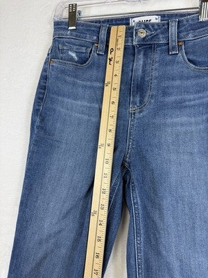 Paige Claudine Jeans 26 Raw Hem Blue Womens Denim