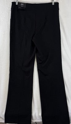 Jones New York XL Ponte Pants Black Pull On Straight Leg Mid Rise New