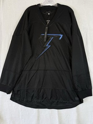 Tackma 2xL Mens Jersey Black Shirt Logo Long Sleeve Hip Hop Streetwear New NWT