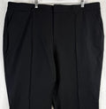 Lands End Straight Leg Pants 24W Black Pencil Pintuck Plus Size Womens
