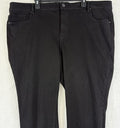 Lane Bryant Jeans 24 High Rise Skinny Fit Black Magic Waistband Plus Size Womens