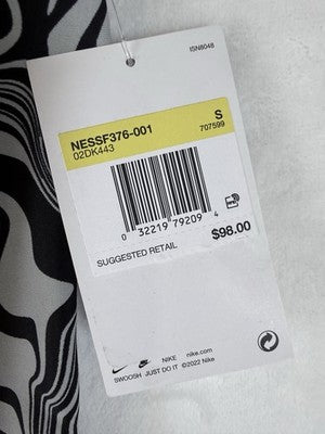 Nike Swim Tankini Top Small Womens Black Gray Racer Back Swimsuit New NWT