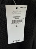 Gap 100% Cotton Relaxed Sweater Large Womens Black Crew Neck Pullover New NWT
