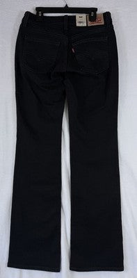 Levis Superlow Bootcut Jeans 26 Women 26x32 Black Levi’s Boot Cut New NWT