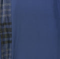 Women With Control Pants XS Blue Pull On Blue Straight Leg Plaid Knit Womens