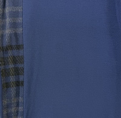 Women With Control Pants XS Blue Pull On Blue Straight Leg Plaid Knit Womens