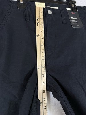 Levis 90s Straight Leg Pants 27 Womens Black 27x28 100% Cotton Mid Rise New NWT