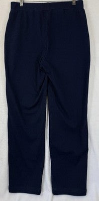Appleseeds Pants Medium Pull On Denim Dark Blue Womens
