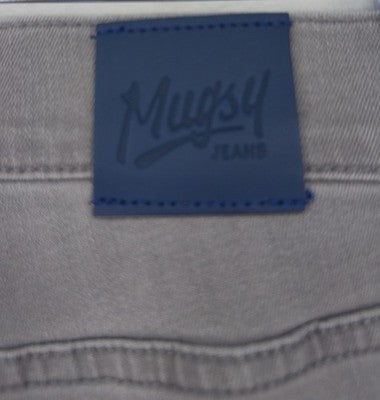 Mugsy Johnnys Jeans 28x30 Mens Gray Classic Straight Leg Stretch Denim New NWT
