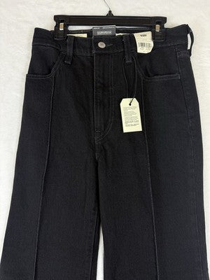 Levis Ribcage Bell Jeans 26 Black High Rise Jeans 26x30 Bell Bottom New NWT