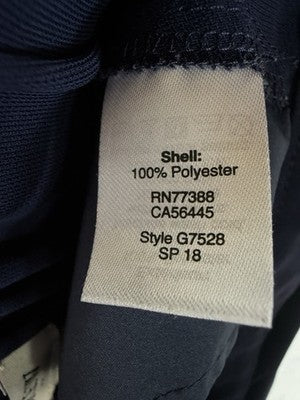 J Crew Dress Pants 10 Womens Navy Blue Pull On Elastic Back Lightweight