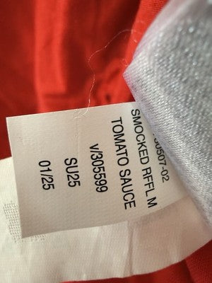 Gap Kids Smocked Ruffle Midi Dress XXL 14/16 Red Sleeveless Girls New NWT