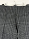Calvin Klein Pull On Pants Large Black Gray Houndstooth Knit Stretch Women