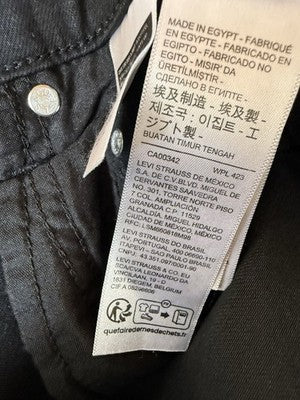 Levis 724 High Rise Slim Straight 29 Womens Black 29x30 Levi’s New NWT