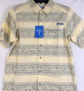Columbia PFG Shirt Small Mens Short Sleeve Fishing Wild Cast Camp Button Up New