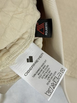 Obermeyer Explorer Tech Crew Mens Medium Sweatshirt Pullover Cement New NWT