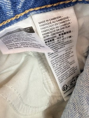 Levis Baggy Dad Jeans 29x34 Womens Mid Rise Straight Leg Light Blue New NWT