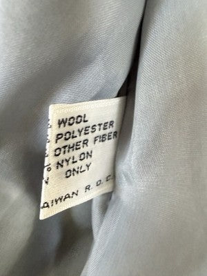 Vintage 80s Womens Blazer Skirt Suit Set 8 10 Gray Wool Dark Academia Whimsigoth