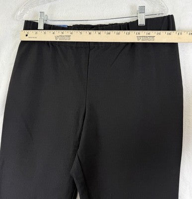 Soft Surroundings Large Petite Capris Black Triple Jeans Womens Pull On New NWT