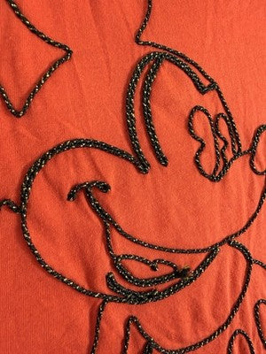 Disney Parks Top XL Womens Mickey Mouse Embroidered Walt Disney World Shirt Red