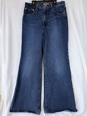 Levis Ribcage Bell Jeans 30 Womens 30x32 Blue Bell Bottom Levi’s