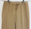 Brooks Brothers Caroline Fit Pants 4 Petite Beige Wool Straight Leg *FlawRead
