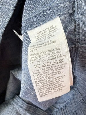 J Crew Shorts Women XXL Blue Chambray Pull On 100% Cotton New NWT