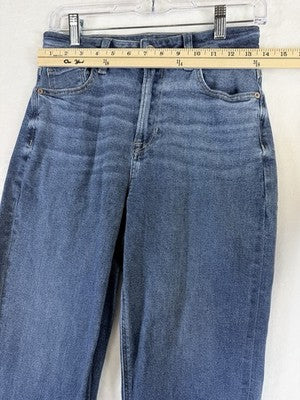 American Eagle Mom Jeans Size 4 Blue Denim High Waist