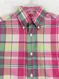 Brooks Brothers Original Polo Button Down Shirt Mens Small Plaid Long Sleeve
