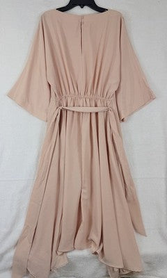 Prologue Dress XS Light Pink Dolman Sleeve Handkerchief Hem Wedding Party Spring