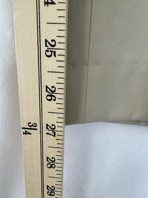 Brooks Brothers Caroline Fit Pants 4 Petite Beige Wool Straight Leg *FlawRead