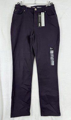 Lee Jeans Womens 10 Medium Straight Leg Purple Platinum Label Classic Fit NEW