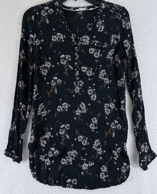 Fat Face Top 2 Long Sleeve Tunic Blouse Floral Print FatFace