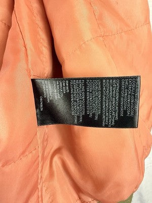 We The Free Vegan Leather Bomber Jacket Green Small Womens Free People