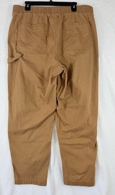 Old Navy High Rise Pulla Utility Pants XL Tall Womens Pull On Cotton Stretch