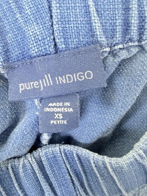J Jill Indigo Pants XS Petite Tencel Pull On Blue Joggers