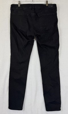 American Eagle Jeans Women 10 Short Jeggings Black Skinny Denim