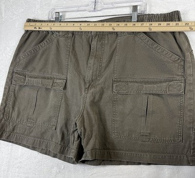 Cabelas Cargo Utility Shirts 44 Mens Brown Vintage 4.5” 100% Cotton Long Sleeve